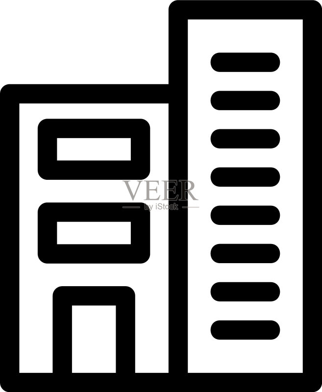 独立酒店图标或徽标符号图标素材