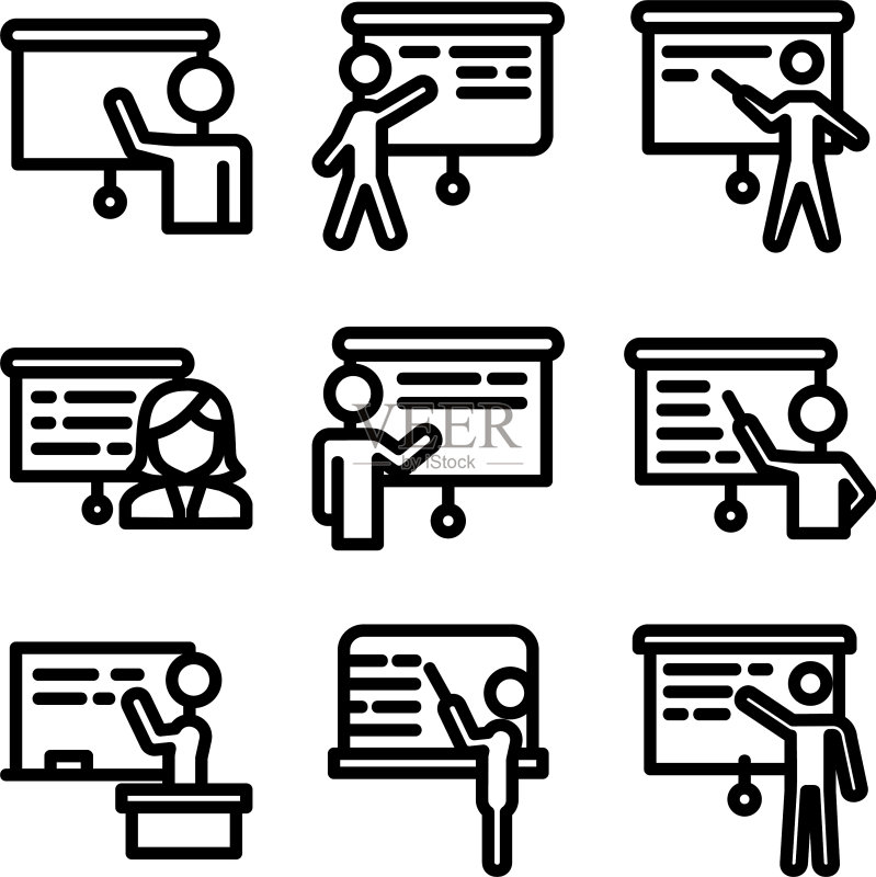 讲座图标或Logo独立标志符号图标素材