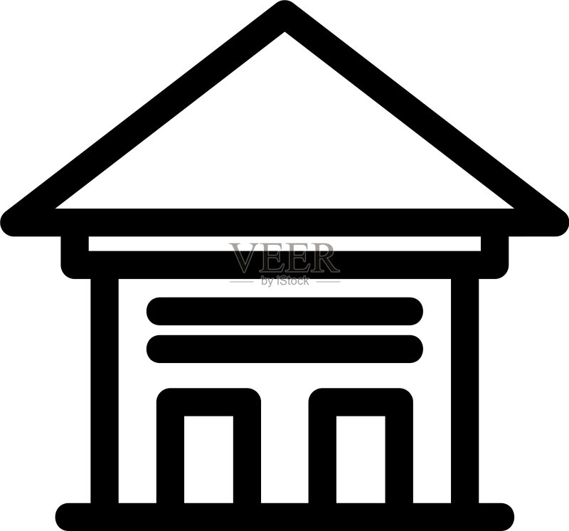 住宿图标或徽标隔离符号图标素材
