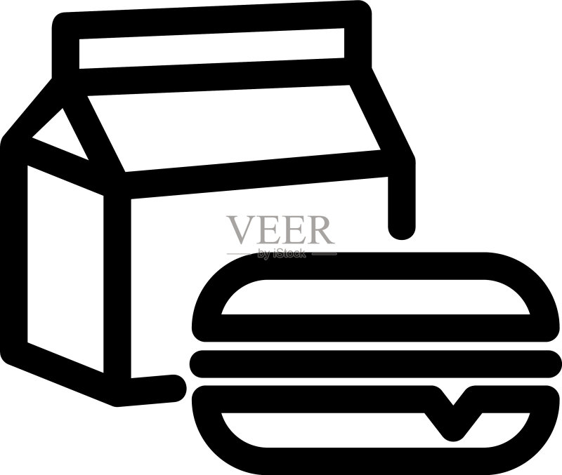 孤立的午餐图标或logo标志符号图标素材