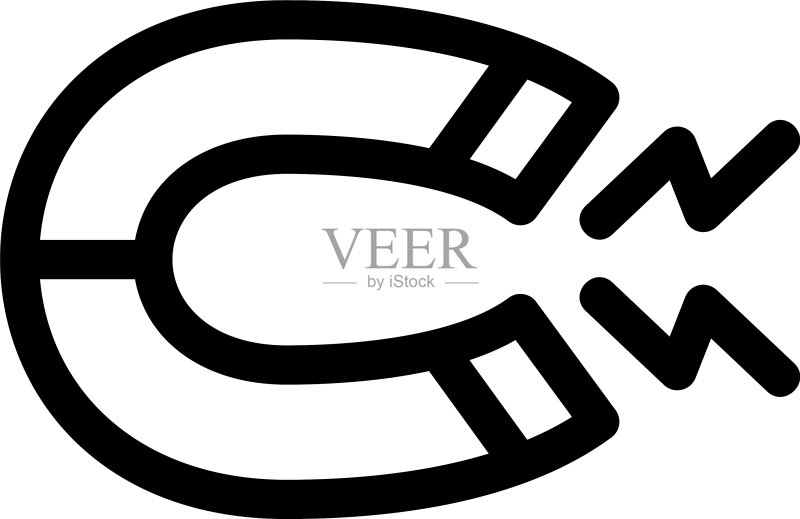 磁铁图标或标志隔离符号图标素材