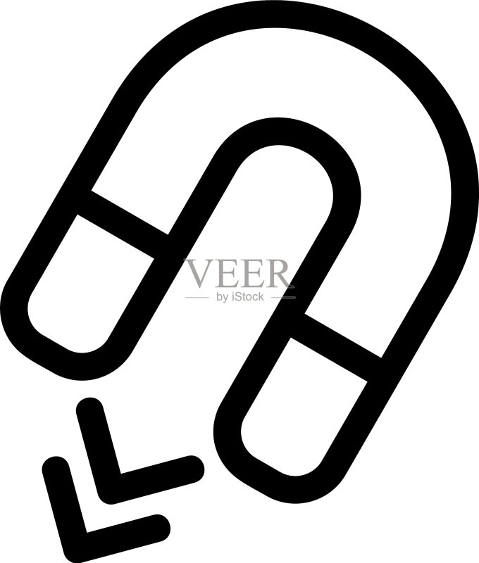 磁铁图标或标志隔离符号图标素材