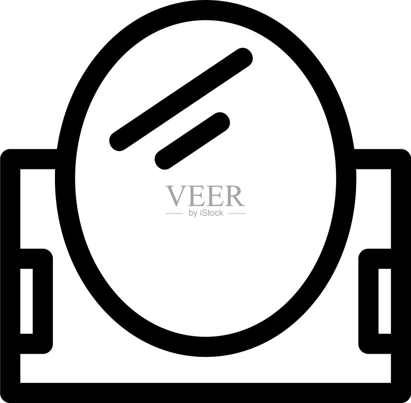 镜子图标或标志图标素材