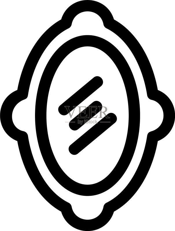 镜子图标或标志图标素材