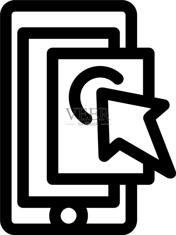 手机点击图标或标志图标素材