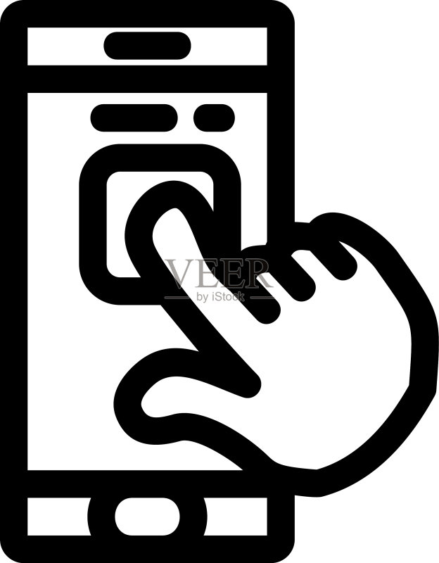 手机点击图标或标志图标素材