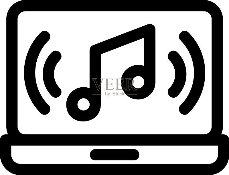音乐图标或标志孤立符号符号图标素材