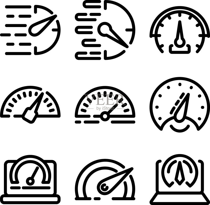 速度图标或logo孤立符号图标素材
