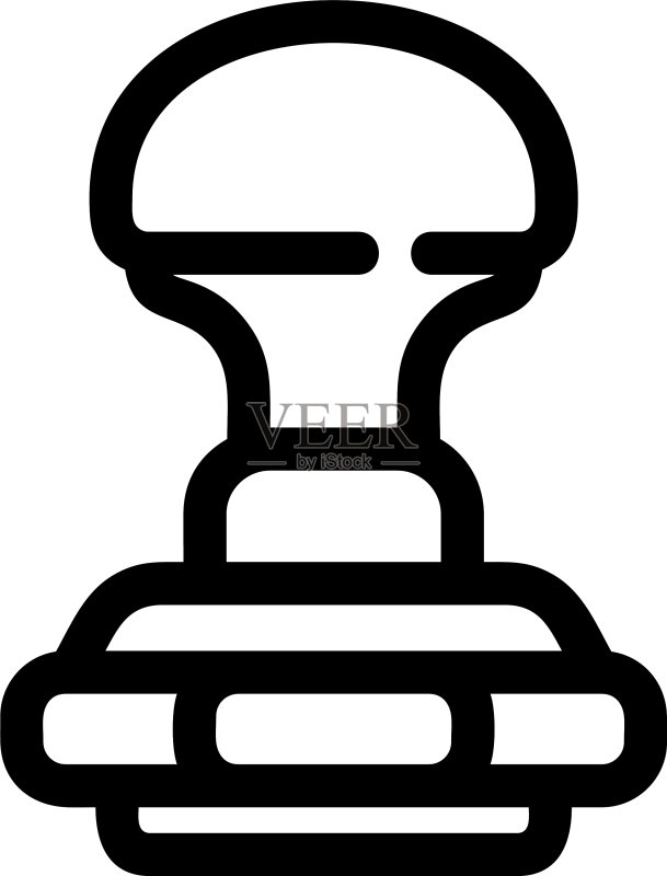 隔离的印章图标或LOGO标志符号图标素材