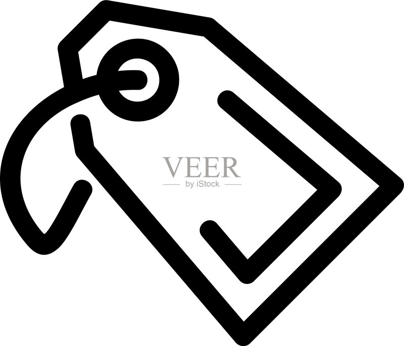标签图标或徽标孤立符号图标素材