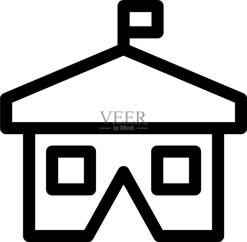 帐篷图标或Logo独立标志符号图标素材