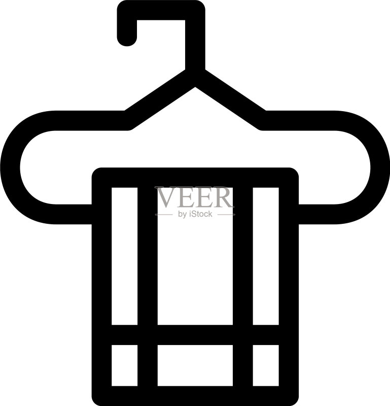毛巾图标或标志图标素材
