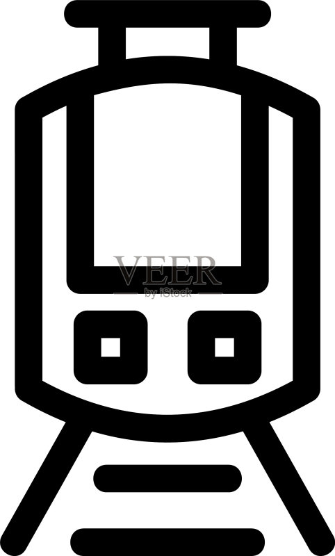 火车图标或Logo标志符号图标素材