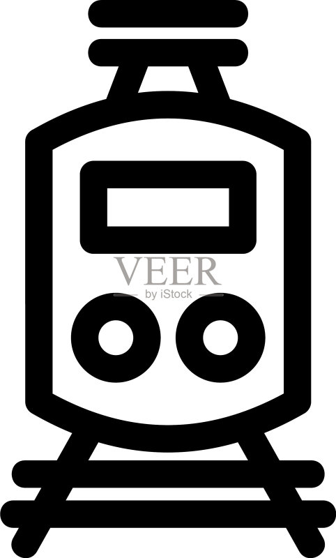 火车图标或Logo标志符号图标素材