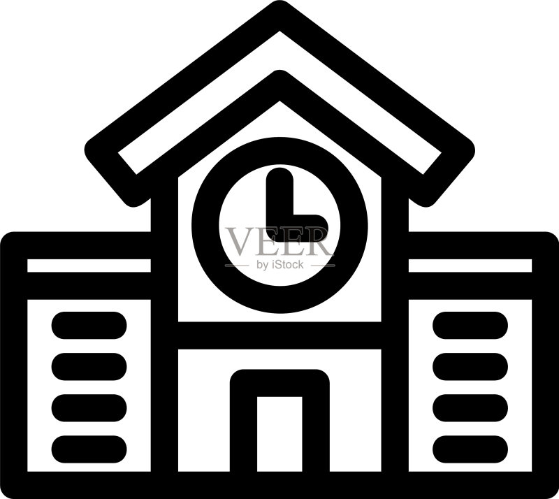 大学图标或标志图标素材