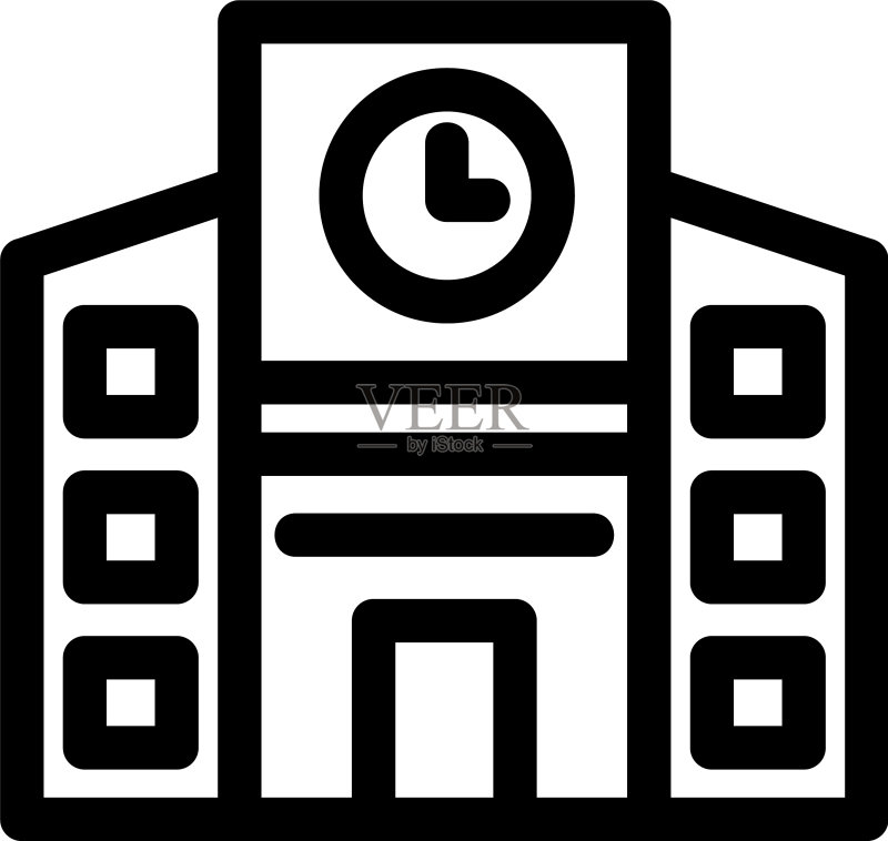 大学图标或标志图标素材