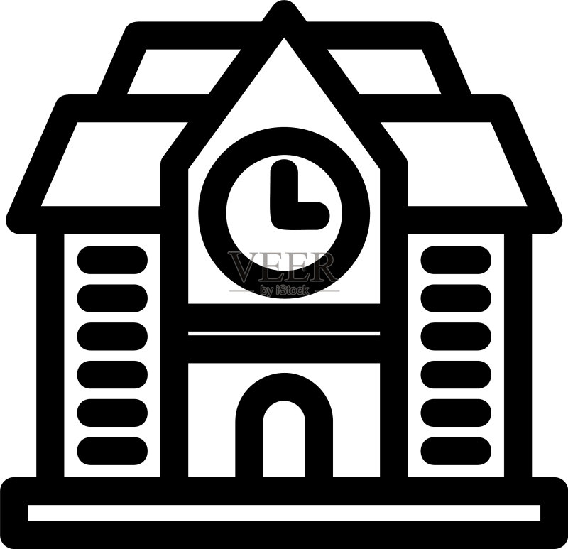 大学图标或标志图标素材