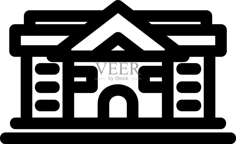 大学图标或标志图标素材