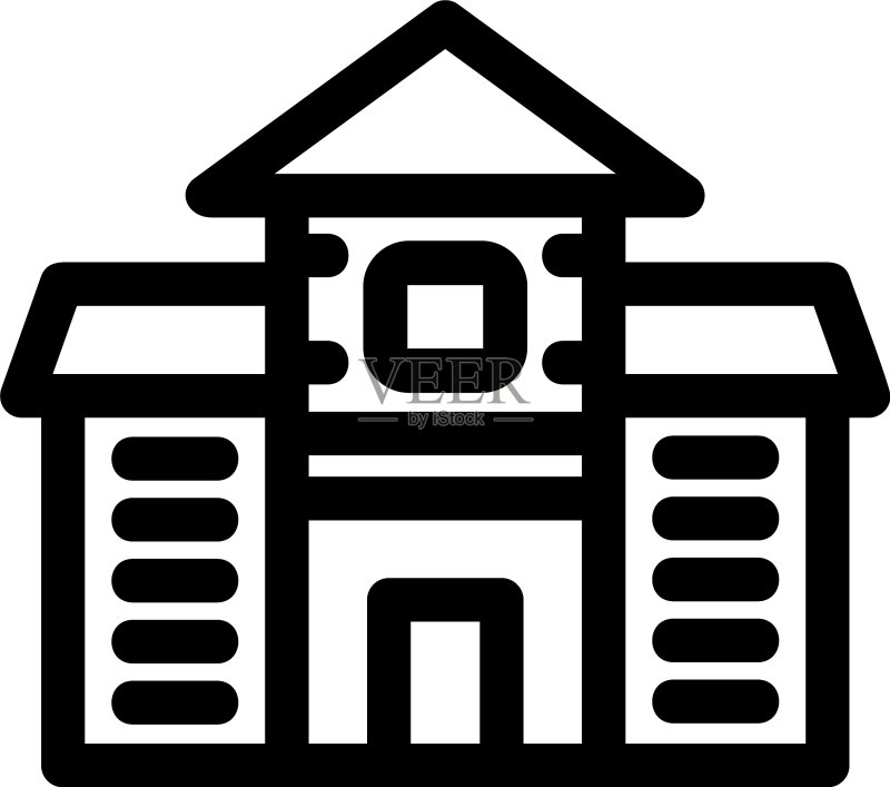 大学图标或标志图标素材