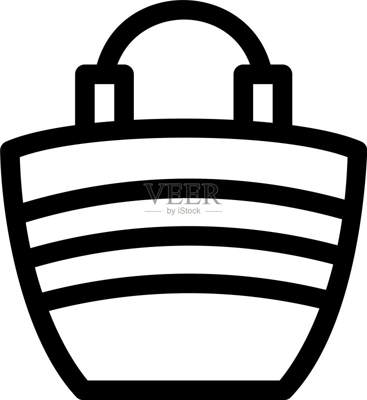 女士包包图标或logo图标素材