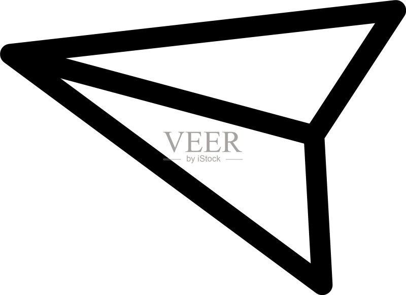 发送图标或标志隔离符号图标素材