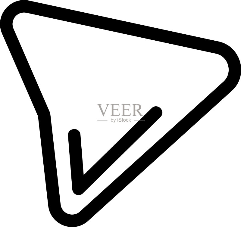 发送图标或标志隔离符号图标素材