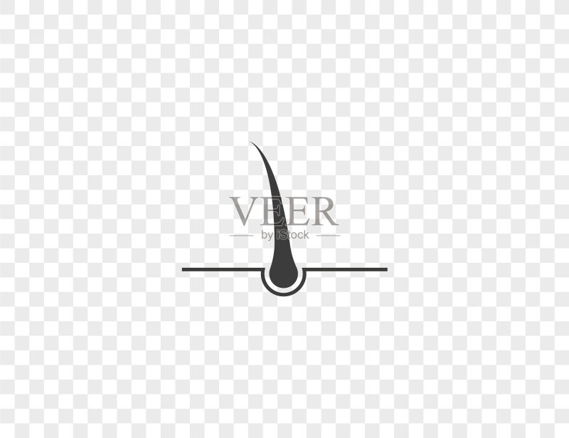 毛发毛囊根部图标图标素材