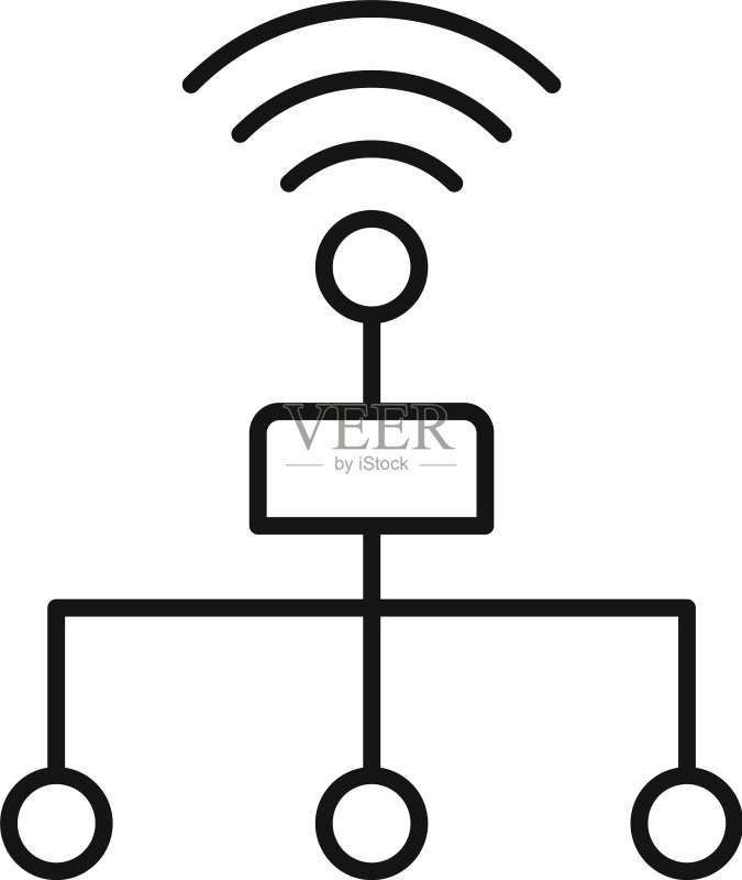 通信工程师方案图标轮廓样式图标素材