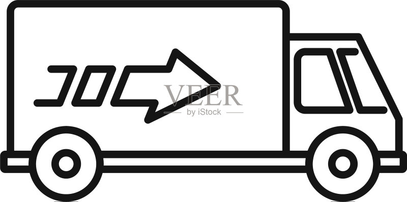 货车轮廓图标图标素材