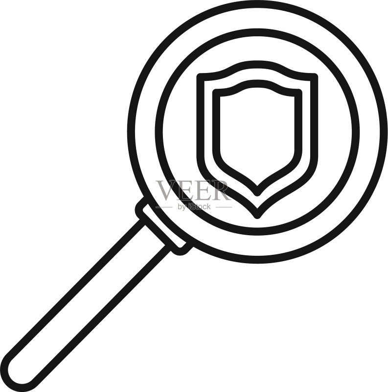 风险管理图标轮廓样式图标素材