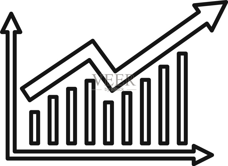 危机柱状图图标轮廓样式图标素材