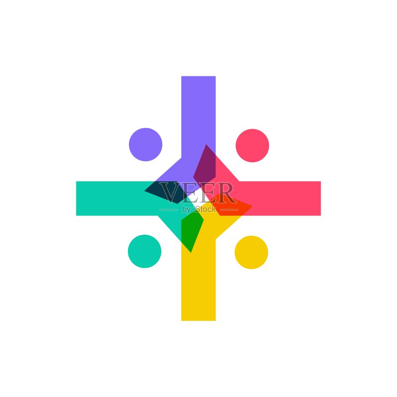 家庭社群团队合作矢量图标图标素材