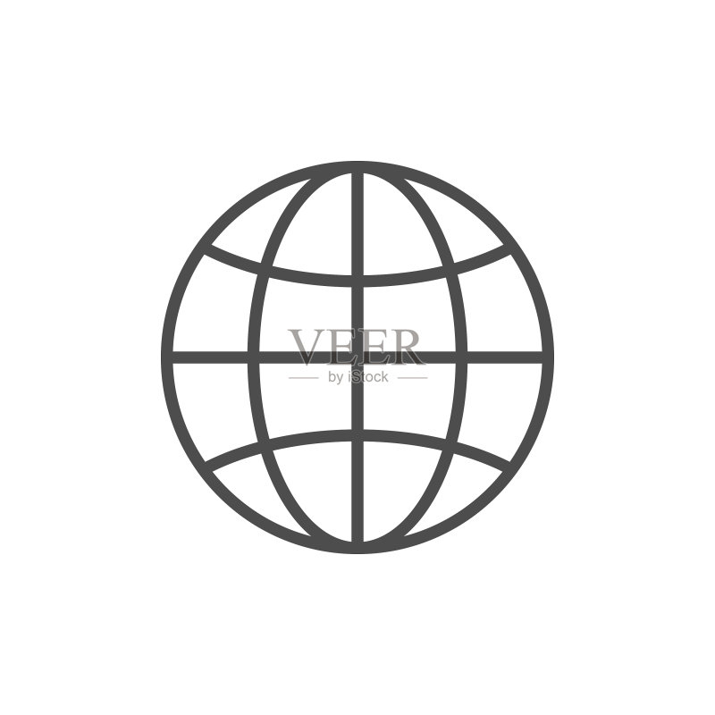 地球或世界地图线条图标图标素材