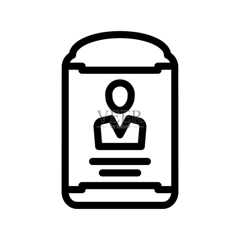 身份证图标图标素材