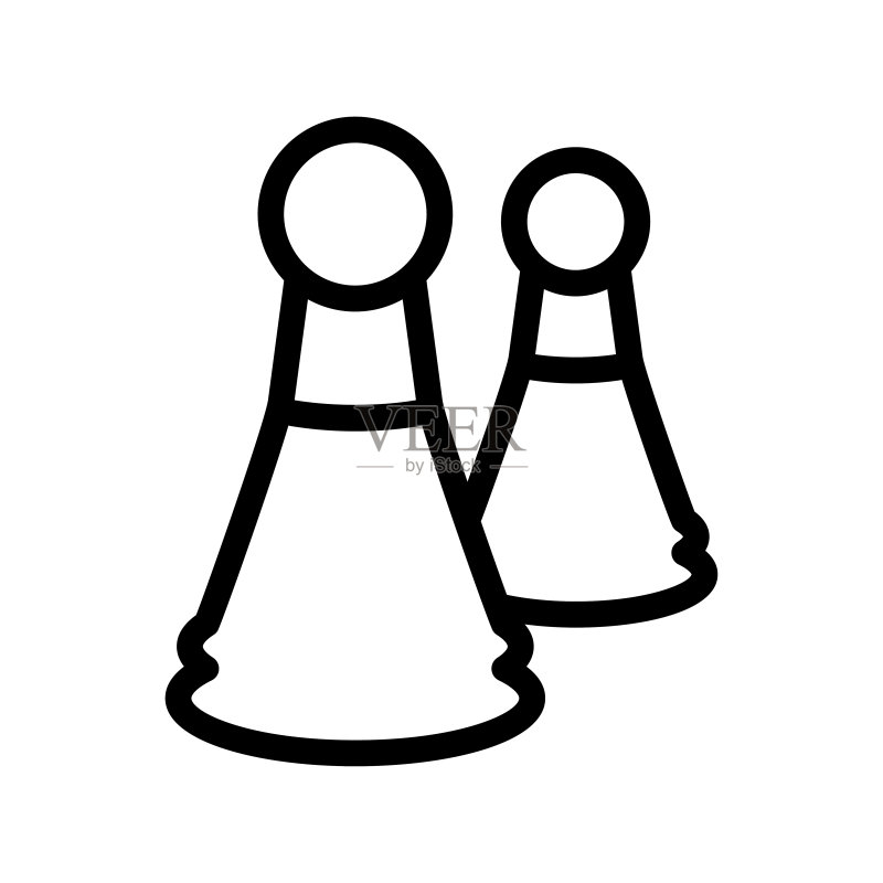 国际象棋策略图标图标素材