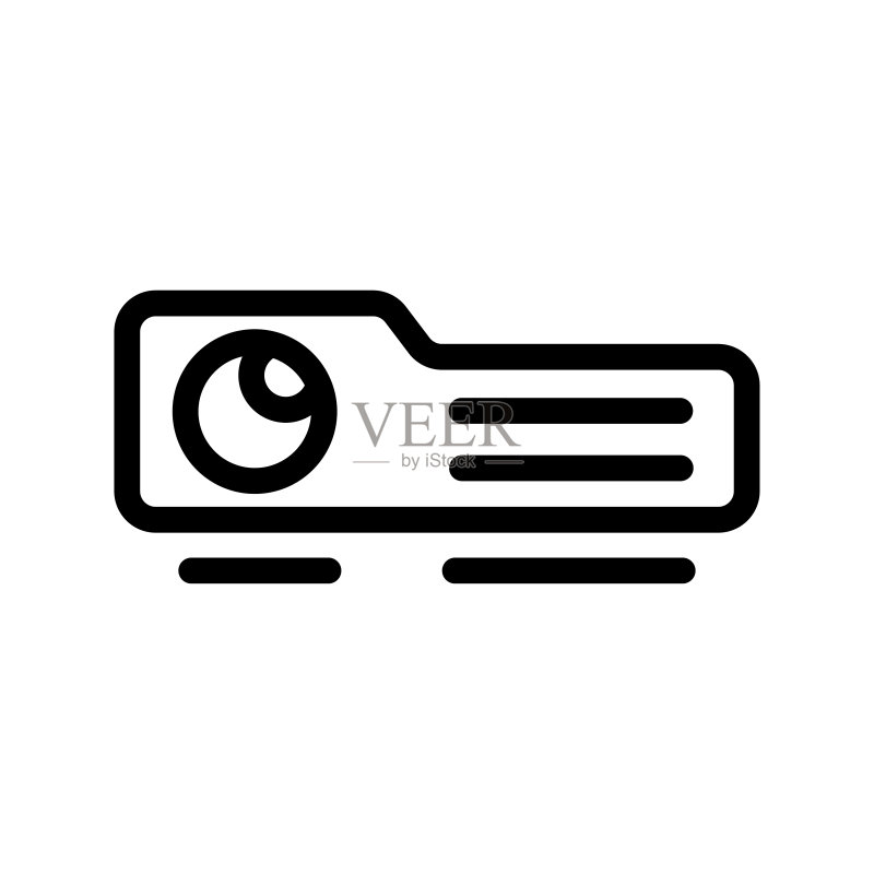投影仪演示图标图标素材