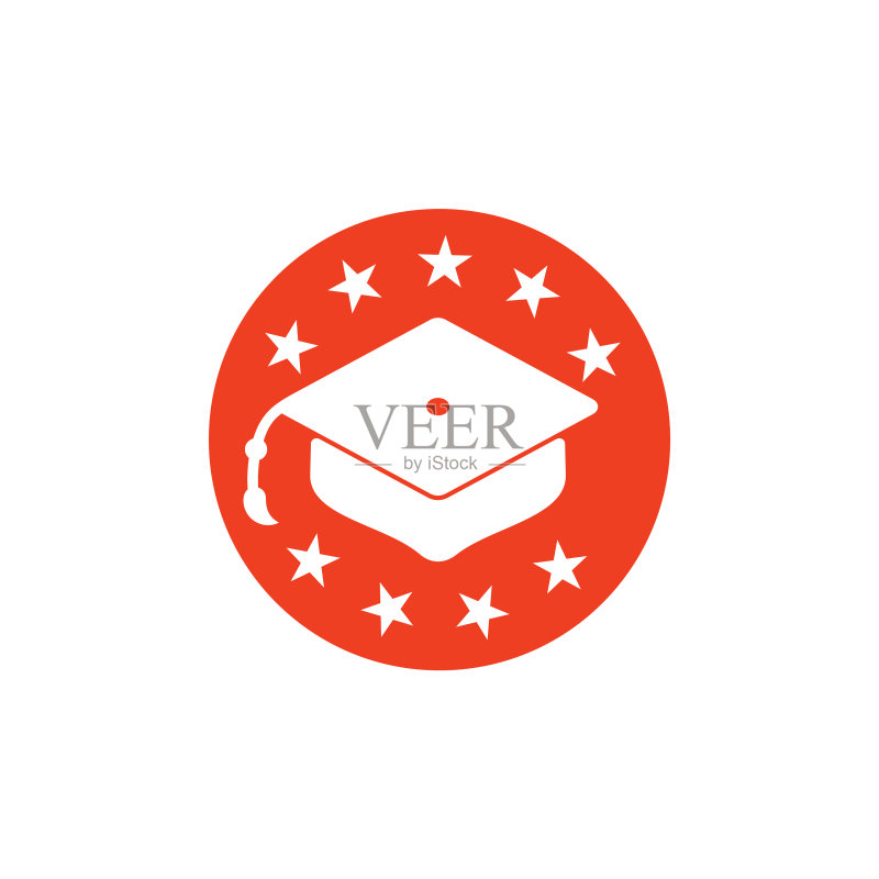 毕业帽标志符号图标素材