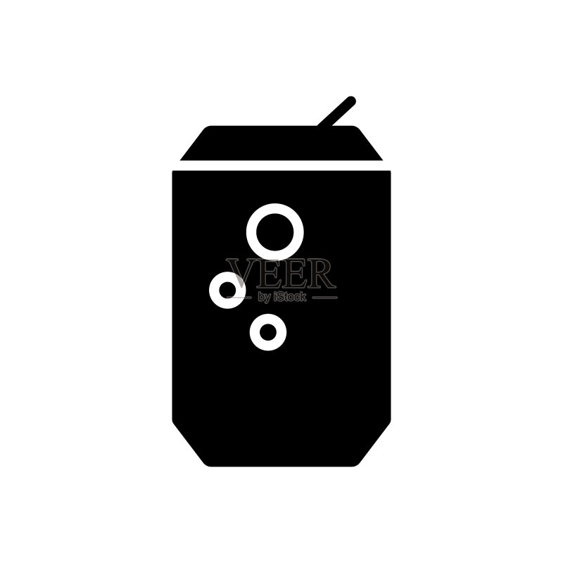 罐装饮料图标,苏打软饮可编辑描边图标素材