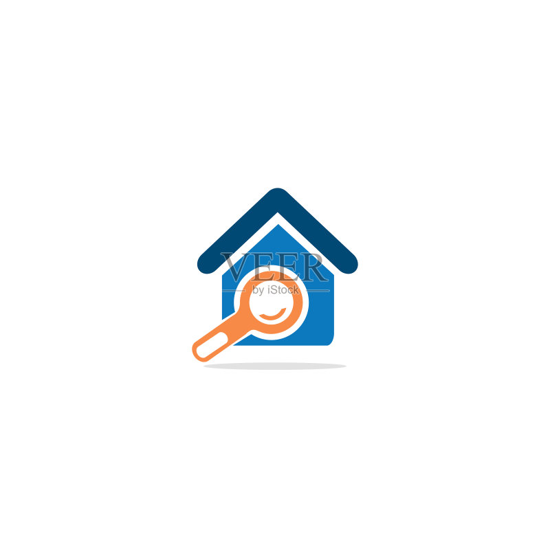 房屋中介搜索logo图标素材