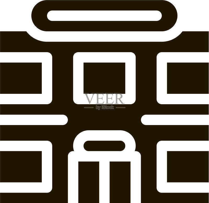 超市图标字形图标素材