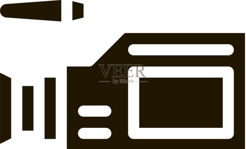 视频摄像工具字形图标图标素材