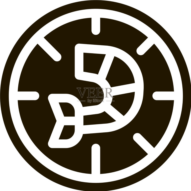 虾仁披萨图标标志图标素材