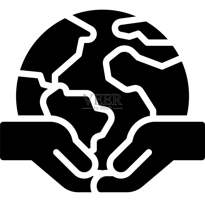 手持地球图标,地球日相关图标素材