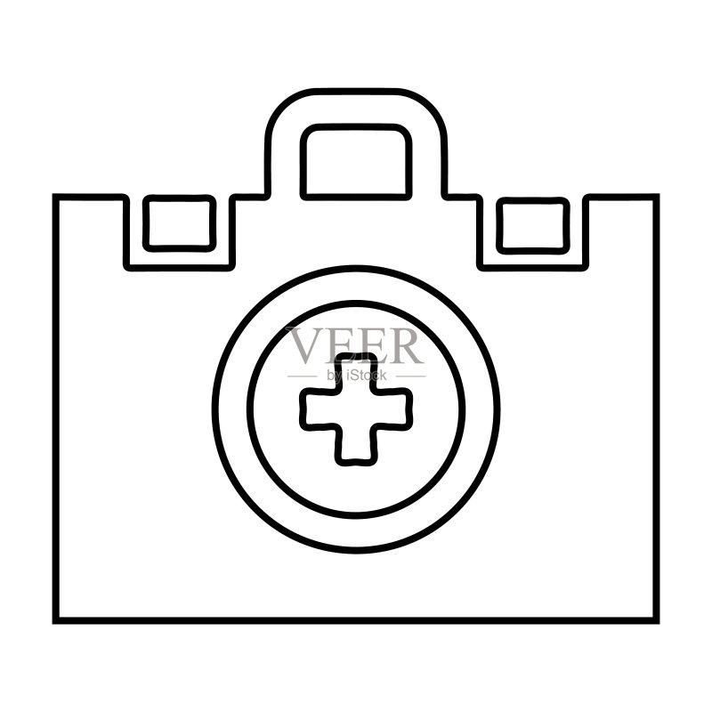 急救箱、医疗保健、医疗救助、医疗急救、医药箱图标图标素材