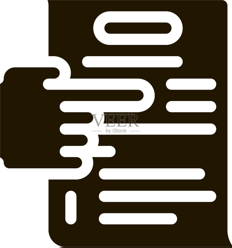 交易文档指针字形图标图标素材