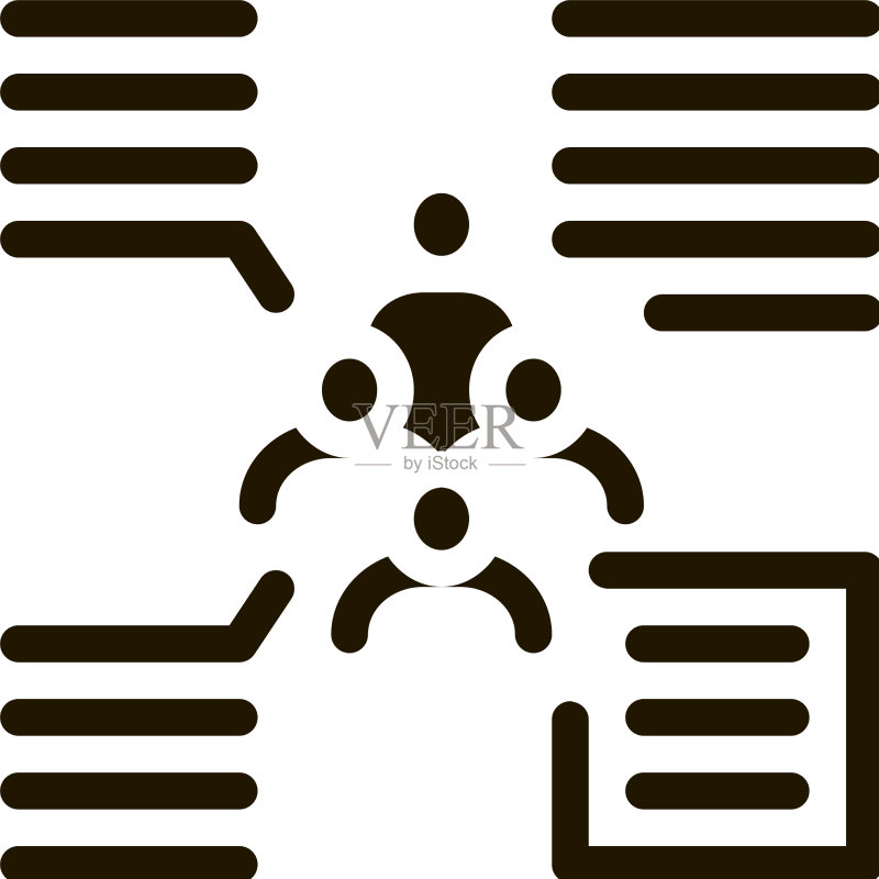来自群组图标符号的功能人图标素材