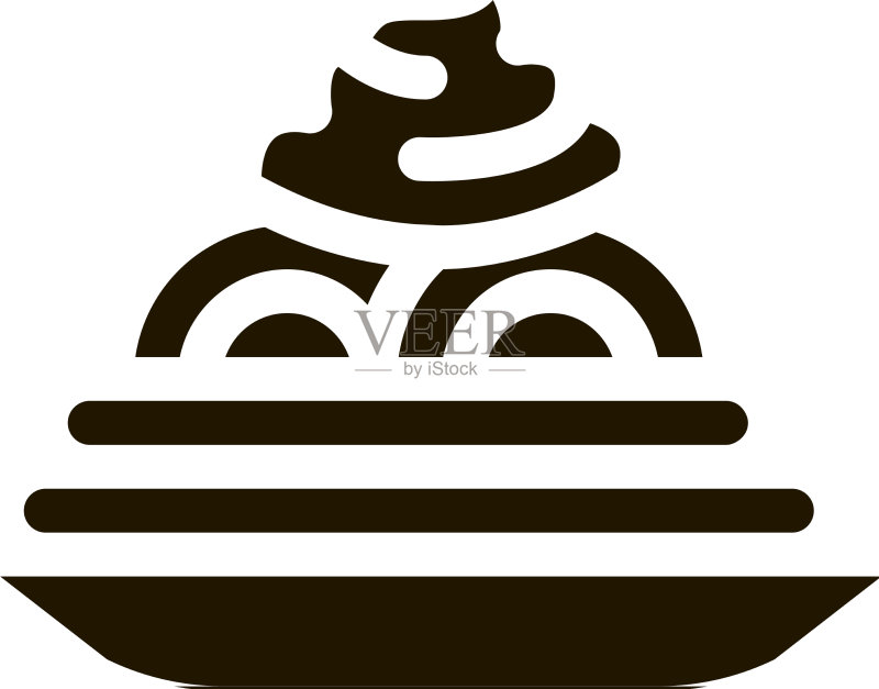 蛋黄酱调味食品盘标志符号图标素材
