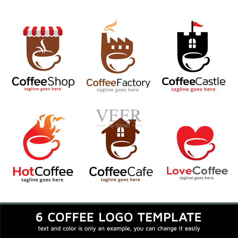 咖啡店logo模板图标素材