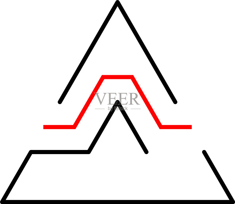 现代简约几何线条logo图标图标素材