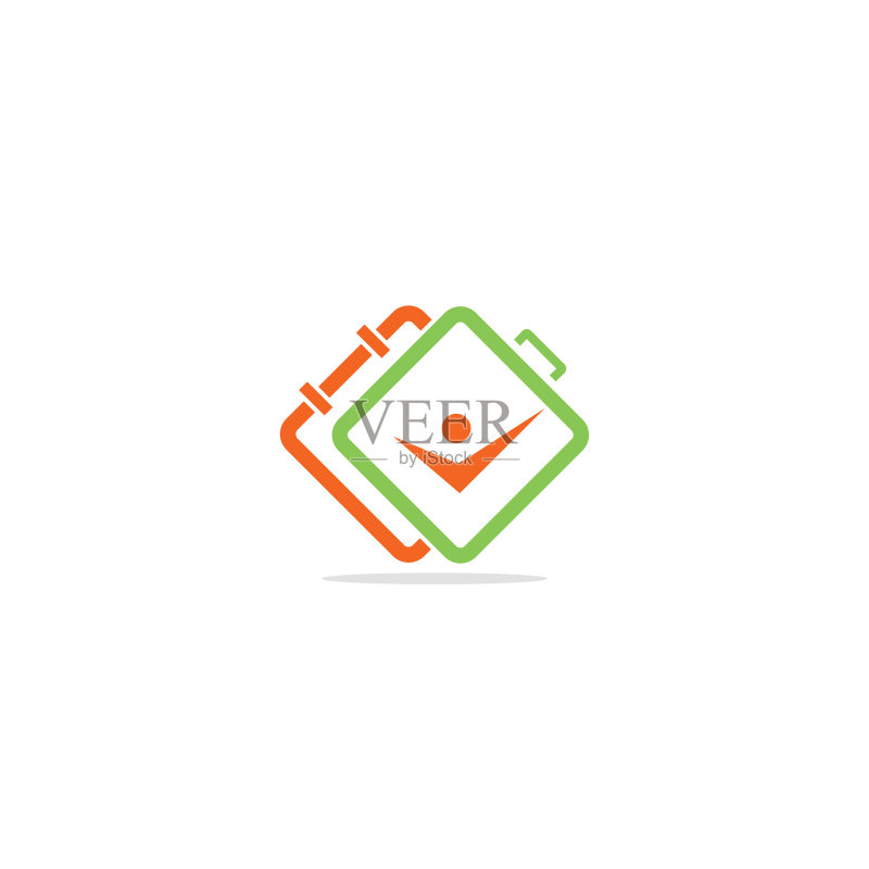 连接活跃人群抽象方形标志图标素材